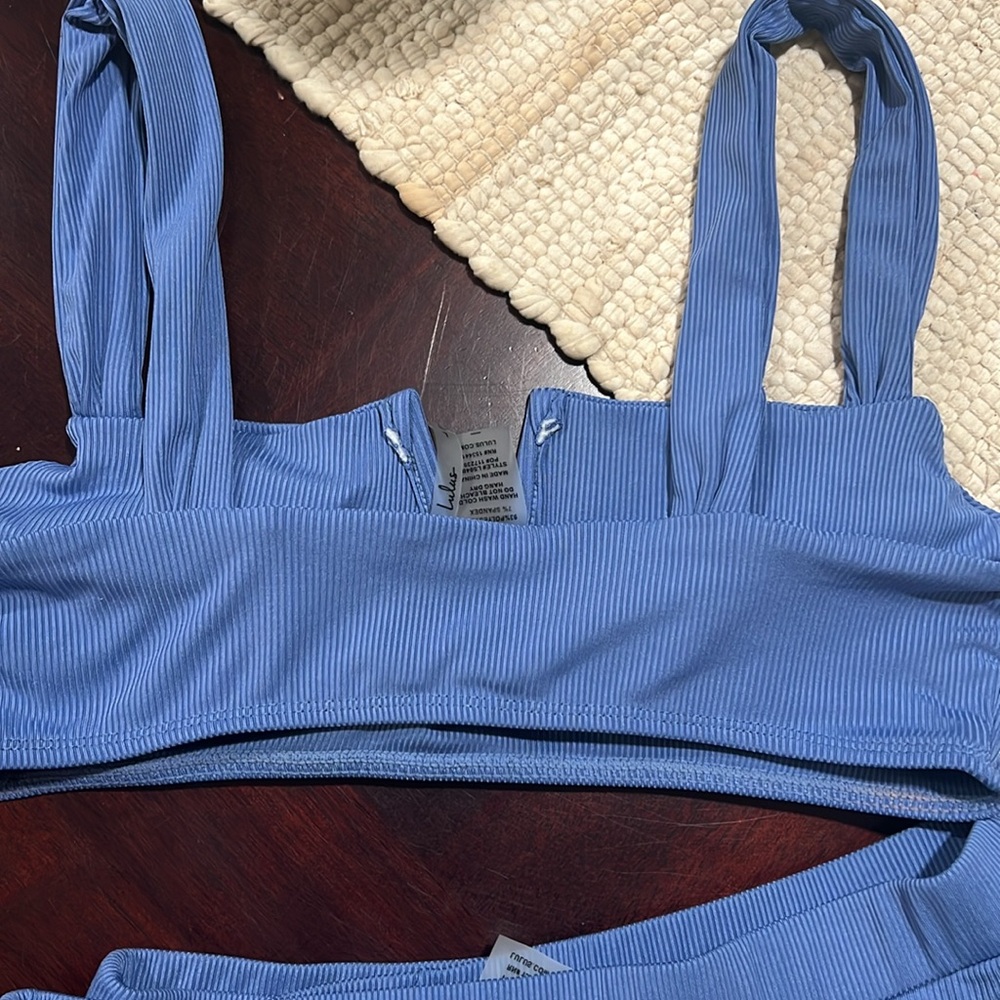 Lulu’s blue/purple high waisted bikini set! - Picture 3 of 4
